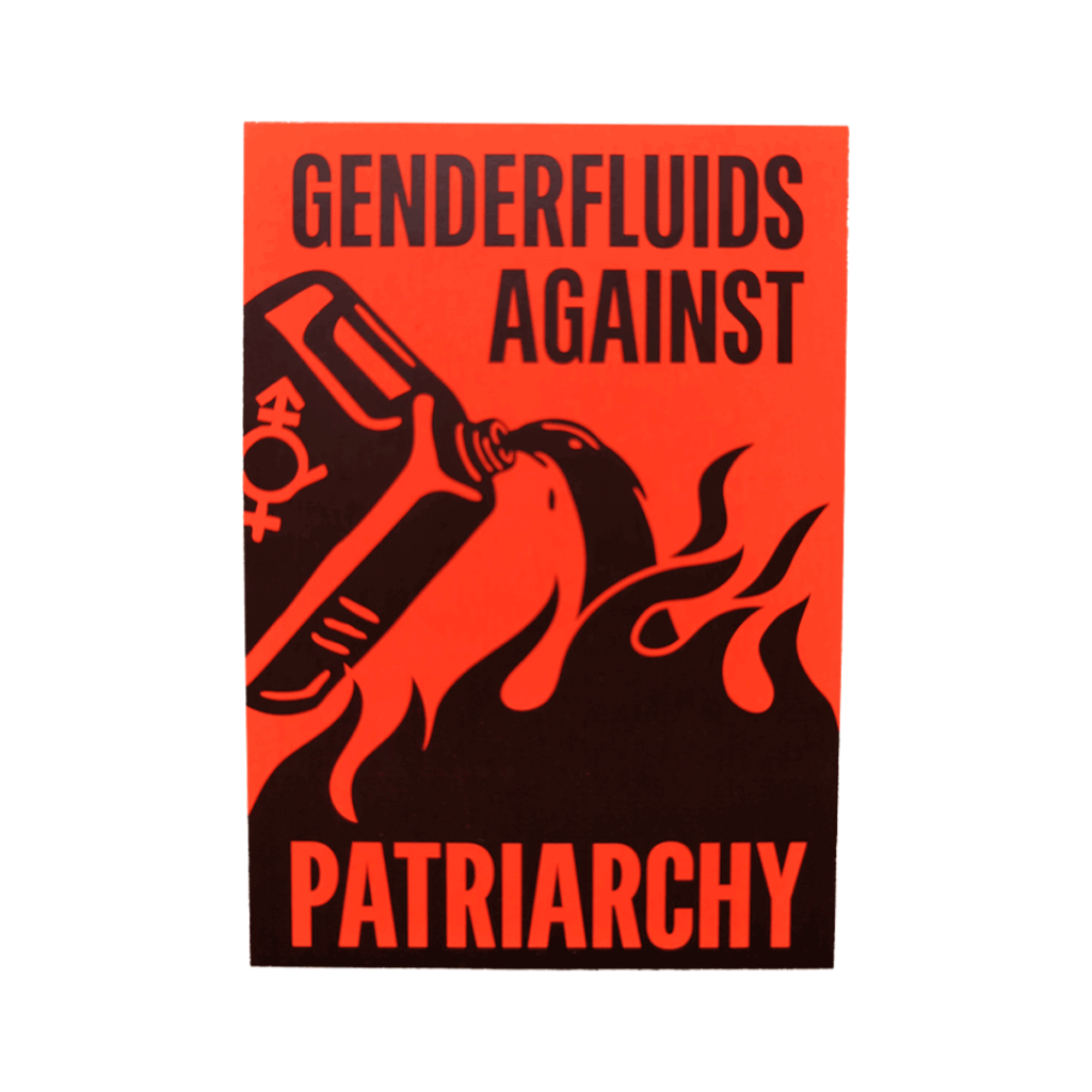 Genderfluids against patriarchy – 20 adesivi